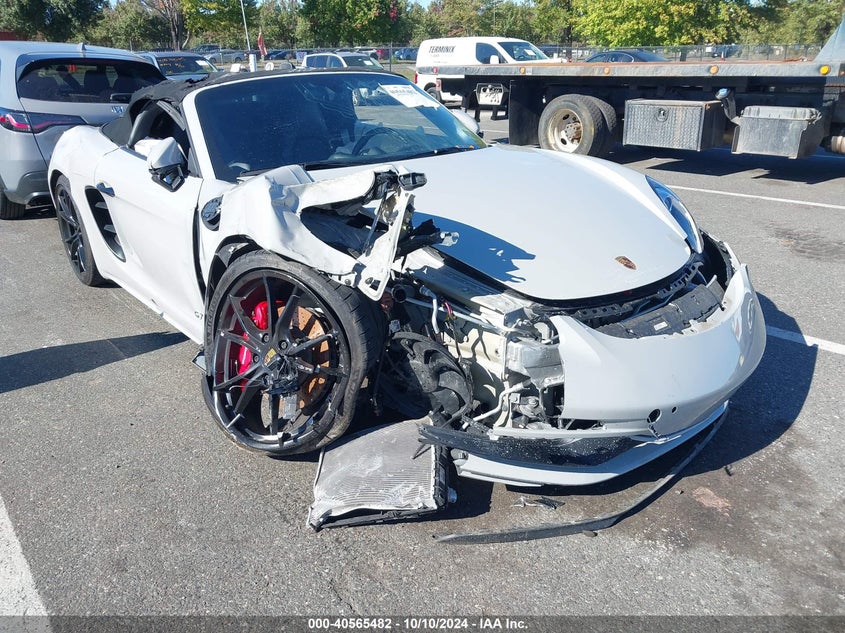 2018 PORSCHE 718 BOXSTER VIN WP0CB2A87JS229367 — COPART salvage auction photo