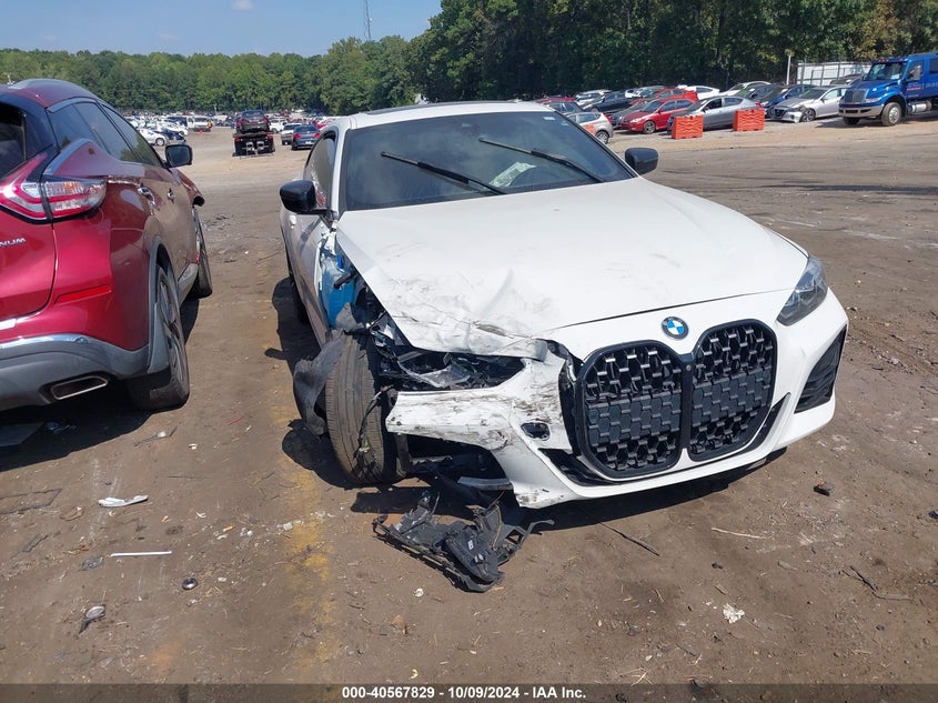 2021 BMW 430I VIN WBA73AP01MCF33948 — COPART salvage auction photo