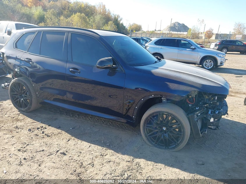 2021 BMW X5 M VIN 5YMJU0C08M9E21223 — COPART salvage auction photo