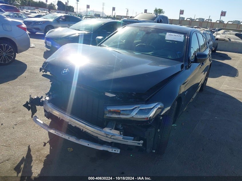 2023 BMW 530E VIN WBA13AG02PCL60626 COPART salvage auction — Front End, Salvage (California), sold $13,850 on 2025-01-15 (photo 2)