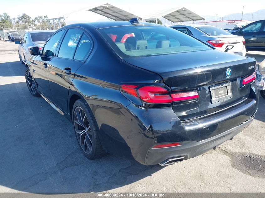 2023 BMW 530E VIN WBA13AG02PCL60626 COPART salvage auction — Front End, Salvage (California), sold $13,850 on 2025-01-15 (photo 3)