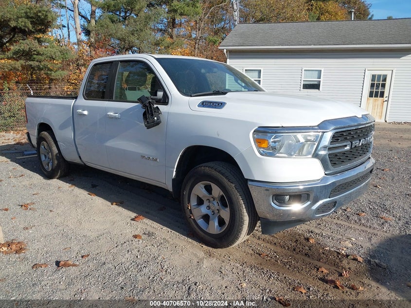 2022 Ram 1500 VIN 1C6RRFBG0NN278795 COPART salvage auction — Left Rear, Salvage (Ohio), sold $12,000 on 2024-12-03 (photo 1)