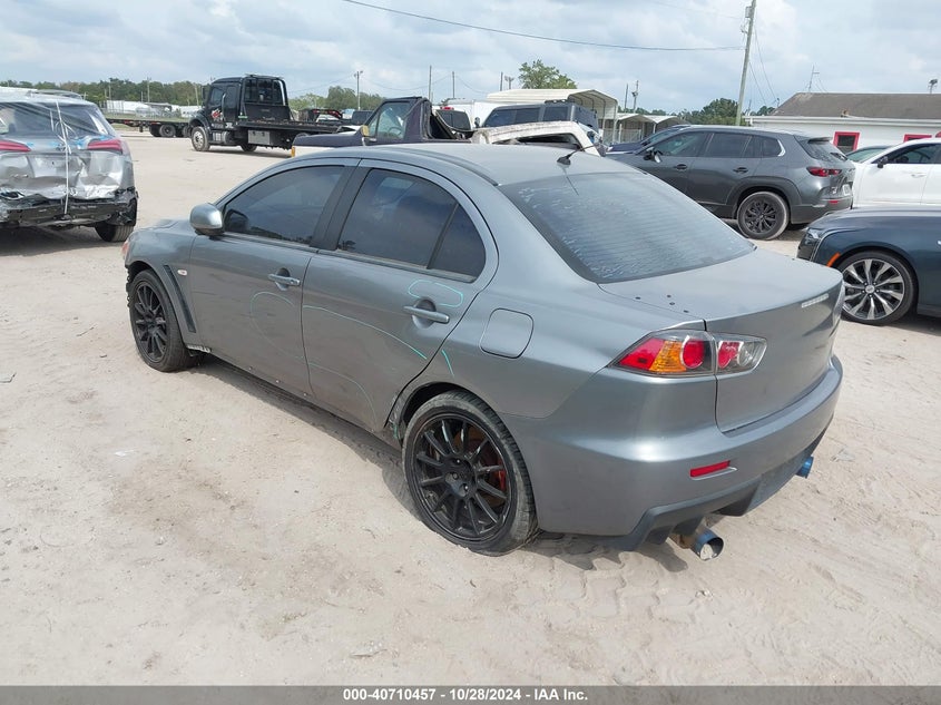 2012 Mitsubishi Lancer evolution VIN JA32W8FV7CU010819 COPART salvage auction — Front & Rear, Clear (Florida), sold $7,100 on 2024-12-04 (photo 3)