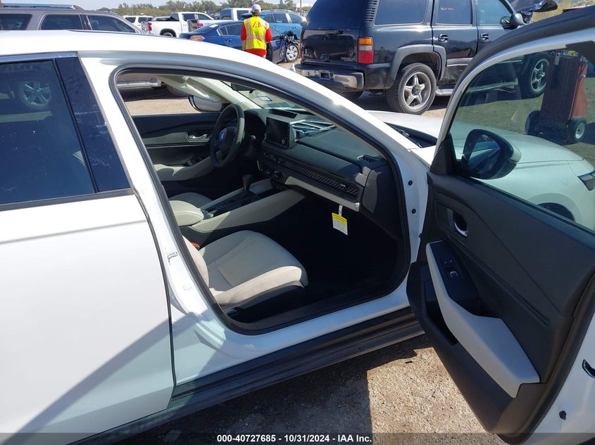 2024 Honda Accord VIN 1HGCY1F35RA025367 COPART salvage auction — Left Front, Clear (Texas), sold $13,500 on 2024-12-17 (photo 5)