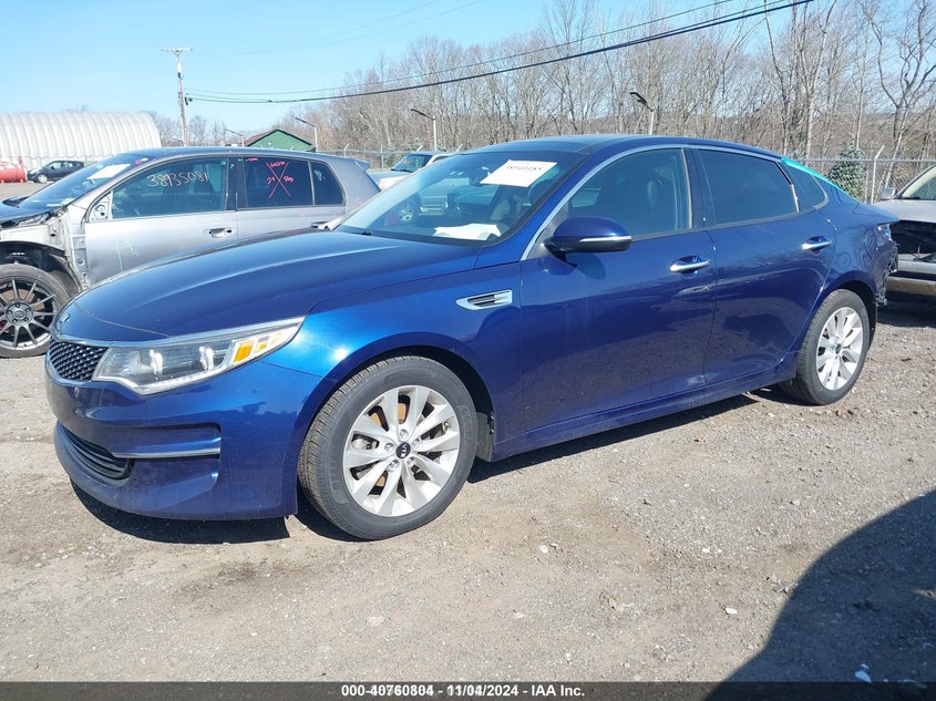 2016 Kia Optima VIN 5XXGU4L34GG093999 IAAI salvage auction — REAR END, Salvage (New Jersey), sold $50 on 2026-07-30 (photo 2)