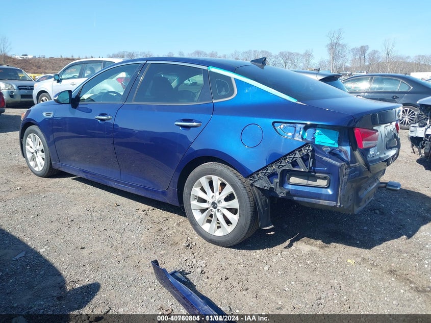 2016 Kia Optima VIN 5XXGU4L34GG093999 IAAI salvage auction — REAR END, Salvage (New Jersey), sold $50 on 2026-07-30 (photo 3)