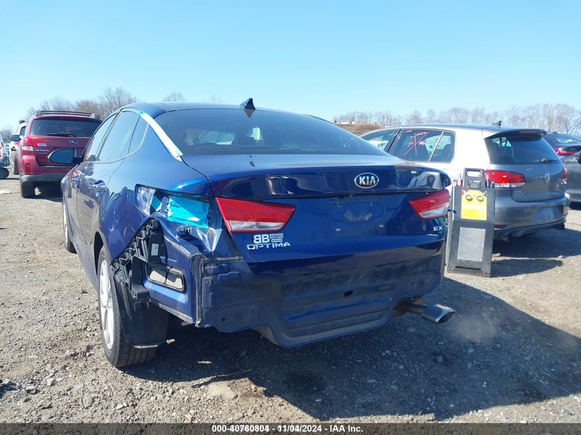 2016 Kia Optima VIN 5XXGU4L34GG093999 IAAI salvage auction — REAR END, Salvage (New Jersey), sold $50 on 2026-07-30 (photo 6)
