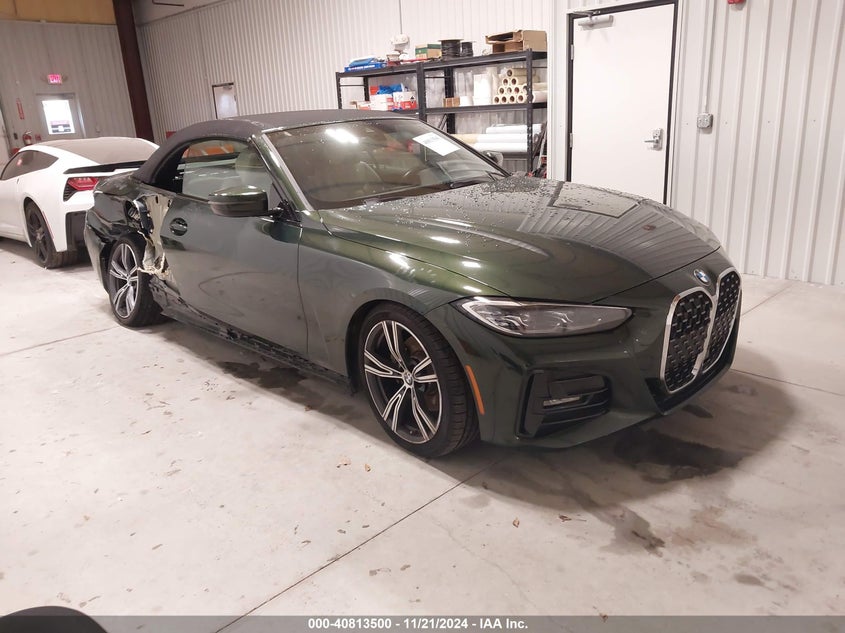 2021 BMW 430I VIN WBA23AT02MCG38434 — COPART salvage auction photo