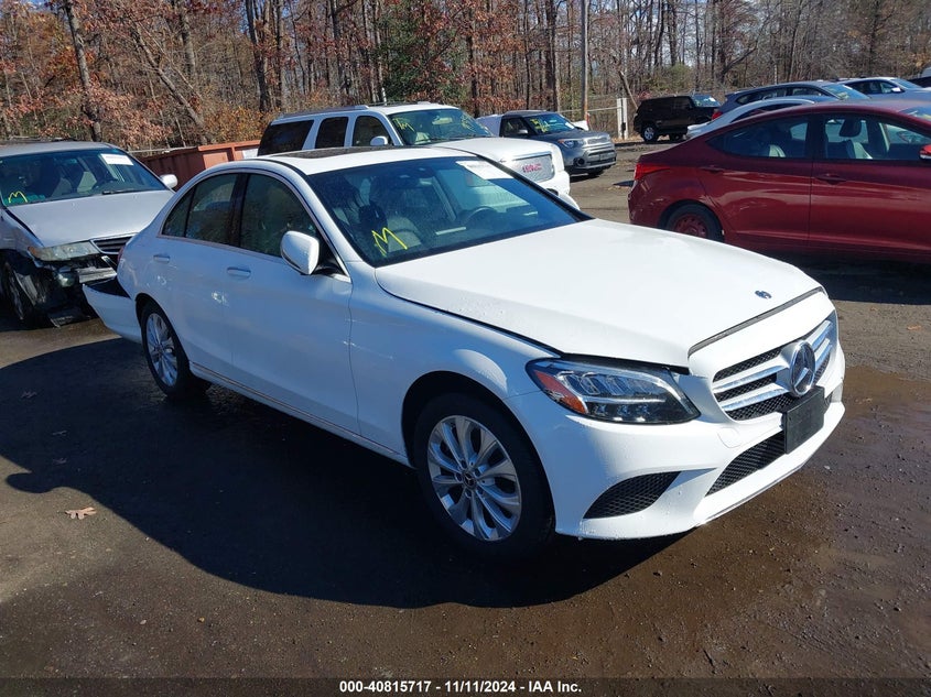 2019 MERCEDES-BENZ C 300 VIN 55SWF8EB8KU305539 — COPART salvage auction photo