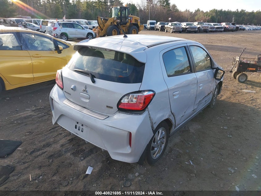 2022 Mitsubishi Mirage VIN ML32AUHJ0NH005544 IAAI salvage auction — RIGHT SIDE, Salvage Title, sold $2,250 on 2026-07-10 (photo 4)