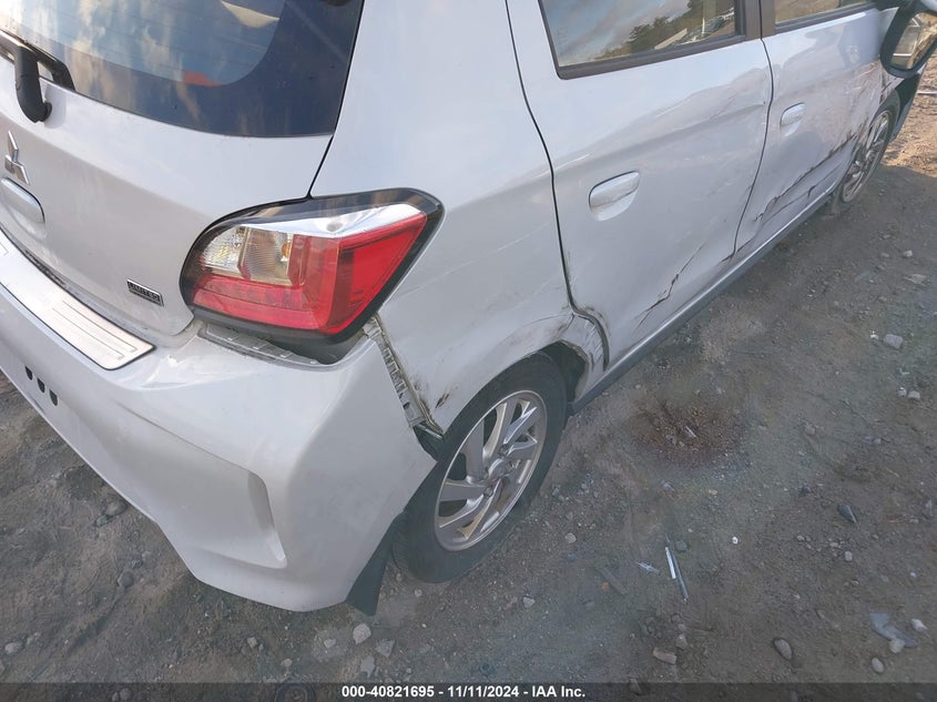 2022 Mitsubishi Mirage VIN ML32AUHJ0NH005544 IAAI salvage auction — RIGHT SIDE, Salvage Title, sold $2,250 on 2026-07-10 (photo 6)