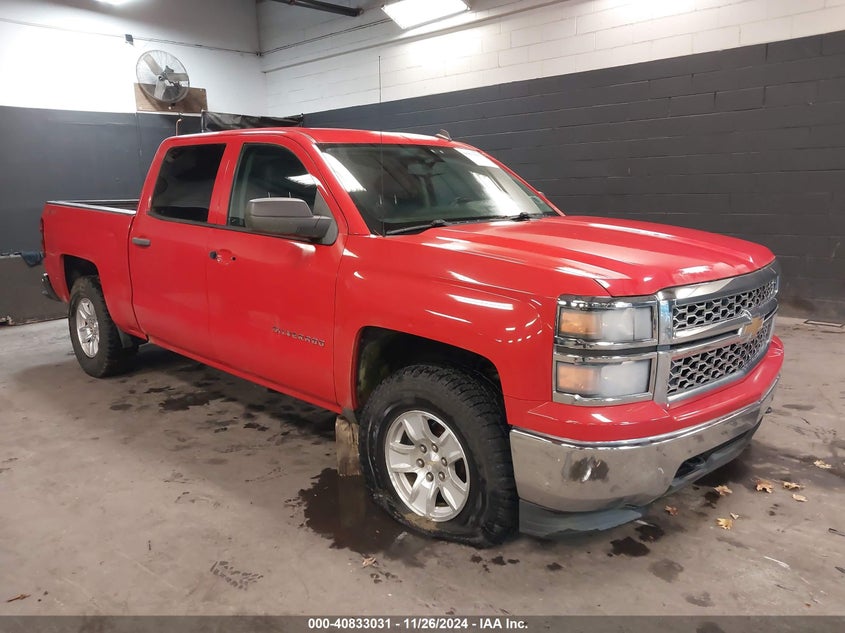 2014 Chevrolet Silverado 1500 VIN 3GCUKREC2EG506547 IAAI salvage auction — THEFT, Salvage Title, sold $5,700 on 2026-07-05 (photo 1)