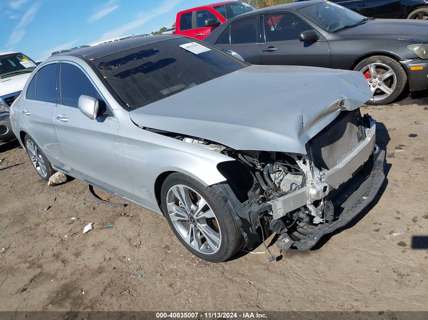 2018 MERCEDES-BENZ C 300 VIN WDDWF4JB2JR349034 — COPART salvage auction photo