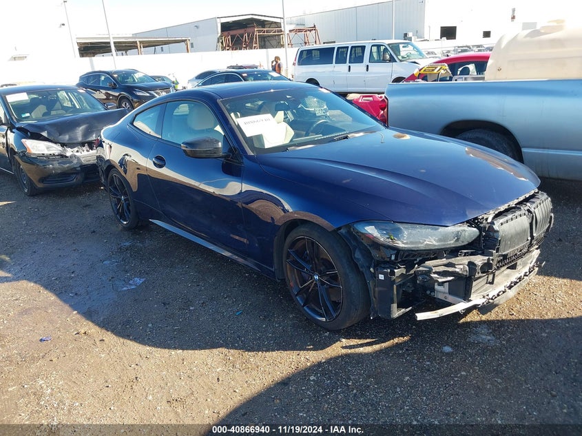 2022 BMW 430I VIN WBA53AP08NCK99152 — COPART salvage auction photo