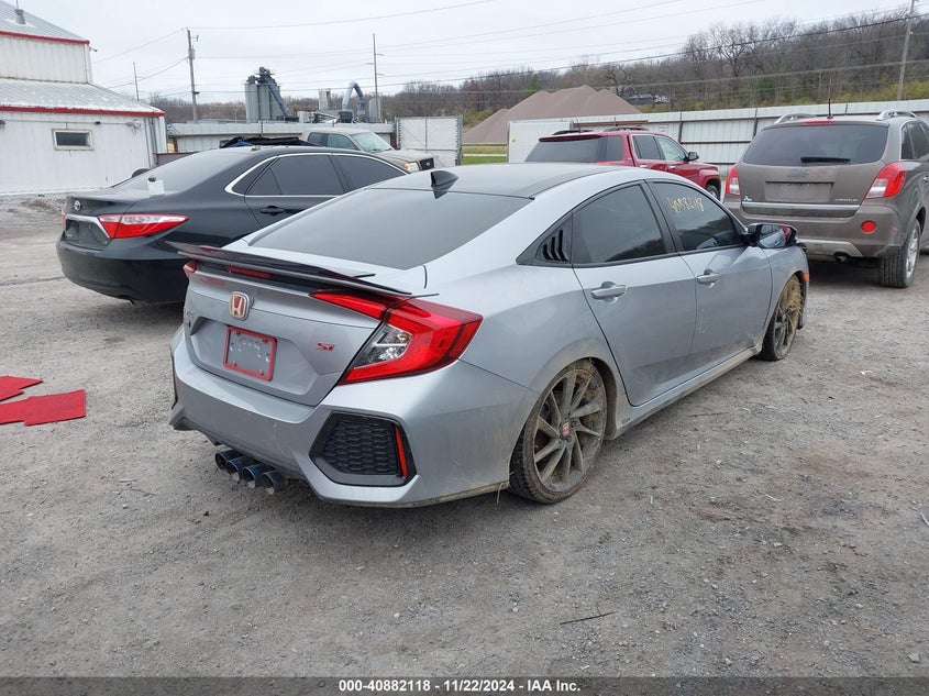 2018 Honda Civic VIN 2HGFC1E50JH701292 COPART salvage auction — Front End, Salvage (Iowa), sold $4,300 on 2025-01-06 (photo 4)