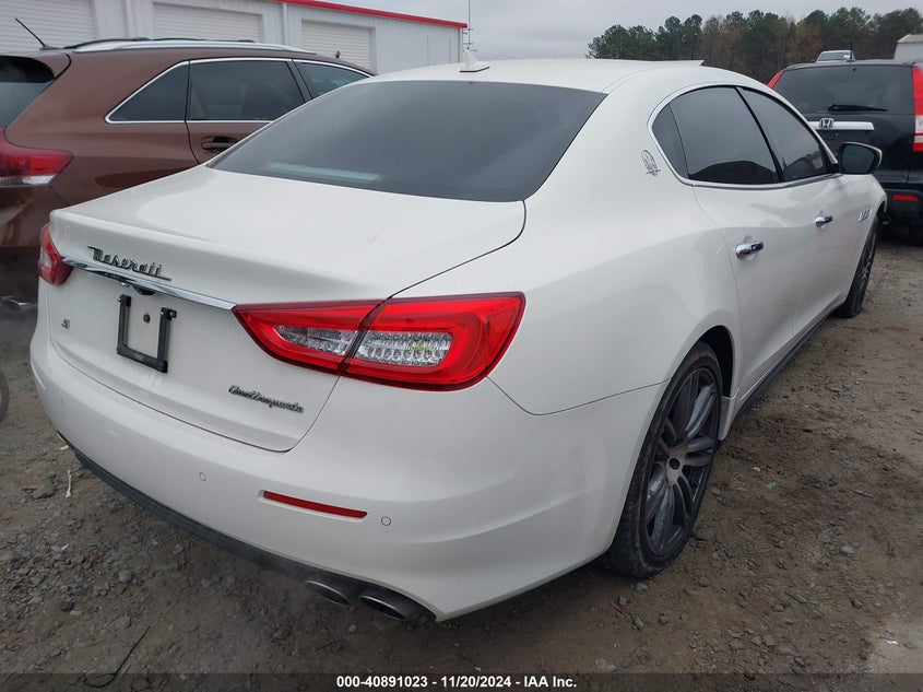 2018 MASERATI QUATTROPORTE VIN ZAM56YPA1J1281654 COPART salvage auction — Front End, Salvage (North Carolina), sold $11,375 on 2025-01-29 (photo 4)