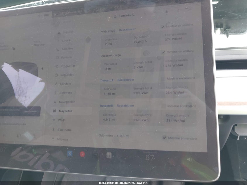 2025 Tesla Model y VIN 7SAYGDEE7SF287094 IAAI salvage auction — FRONT END, Salvage Title, sold $8,300 on 2026-07-23 (photo 7)