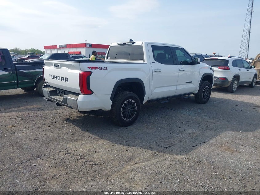 2025 Toyota Tundra VIN 5TFLA5DB7SX242667 COPART salvage auction — Left Front, Clear (Arkansas), sold $37,600 on 2025-05-12 (photo 4)