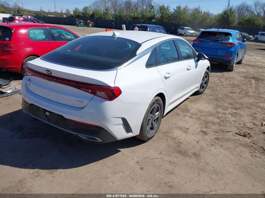 2021 Kia K5 VIN 5XXG14J23MG015647 IAAI salvage auction — FRONT END, Salvage (Indiana), sold $2,200 on 2026-07-14 (photo 4)