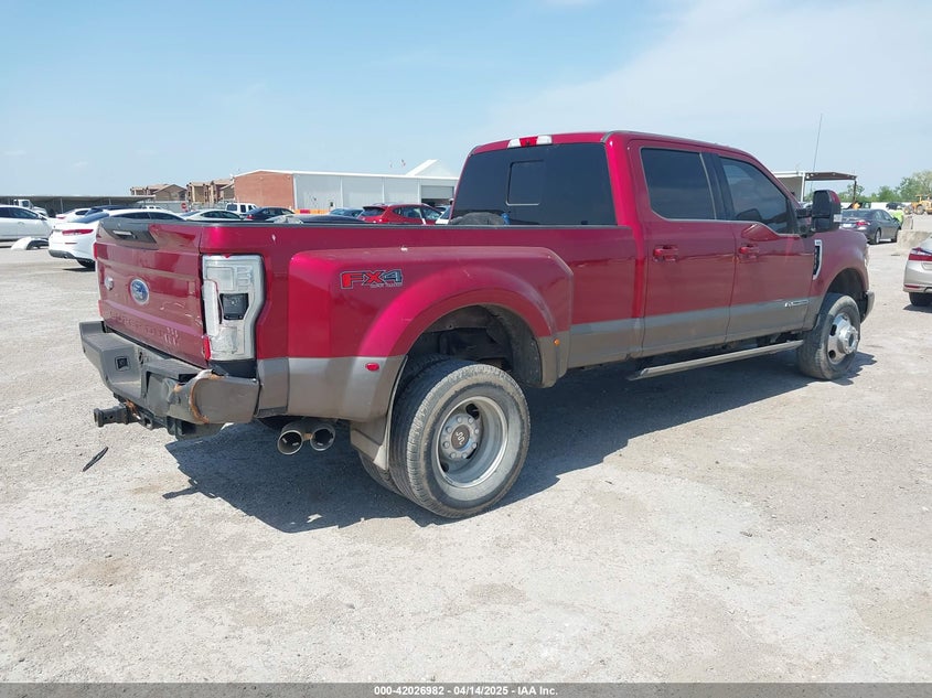2019 Ford F350 VIN 1FT8W3DT5KEE40647 IAAI salvage auction — LEFT REAR, Salvage (Oklahoma), sold $16,800 on 2026-07-29 (photo 4)