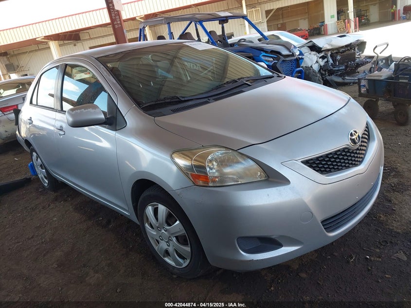 2012 Toyota Yaris VIN JTDBT4K39CL015100 IAAI salvage auction — REAR END, Salvage Title, sold $1,250 on 2026-07-21 (photo 1)