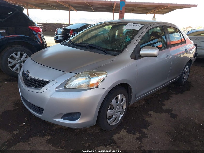 2012 Toyota Yaris VIN JTDBT4K39CL015100 IAAI salvage auction — REAR END, Salvage Title, sold $1,250 on 2026-07-21 (photo 2)