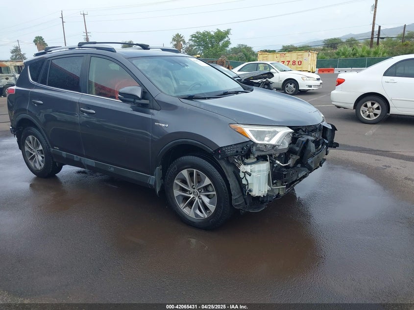 2017 Toyota Rav4 hybrid VIN JTMRJREV2HD136275 IAAI salvage auction — FRONT & REAR, Clear (Hawaii), sold $1,400 on 2026-07-14 (photo 1)