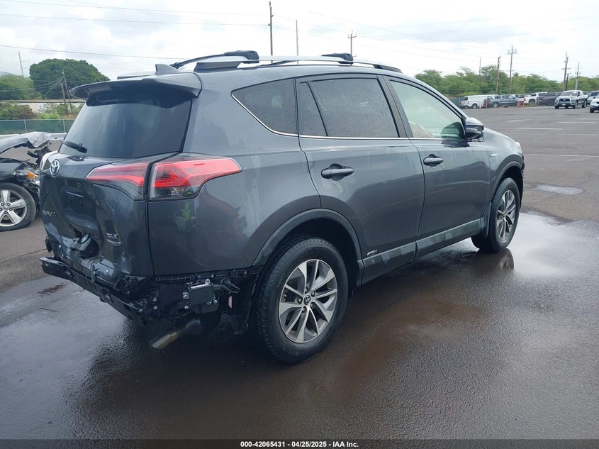 2017 Toyota Rav4 hybrid VIN JTMRJREV2HD136275 IAAI salvage auction — FRONT & REAR, Clear (Hawaii), sold $1,400 on 2026-07-14 (photo 4)
