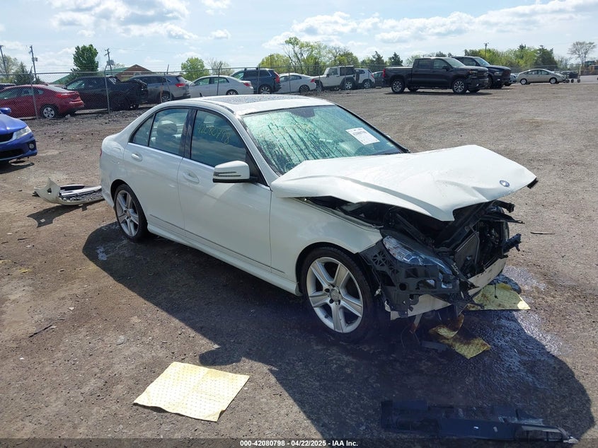2011 Mercedes-benz C-klasse VIN WDDGF8BB4BR166147 IAAI salvage auction — FRONT END, Clear (Virginia), sold $300 on 2026-07-14 (photo 1)