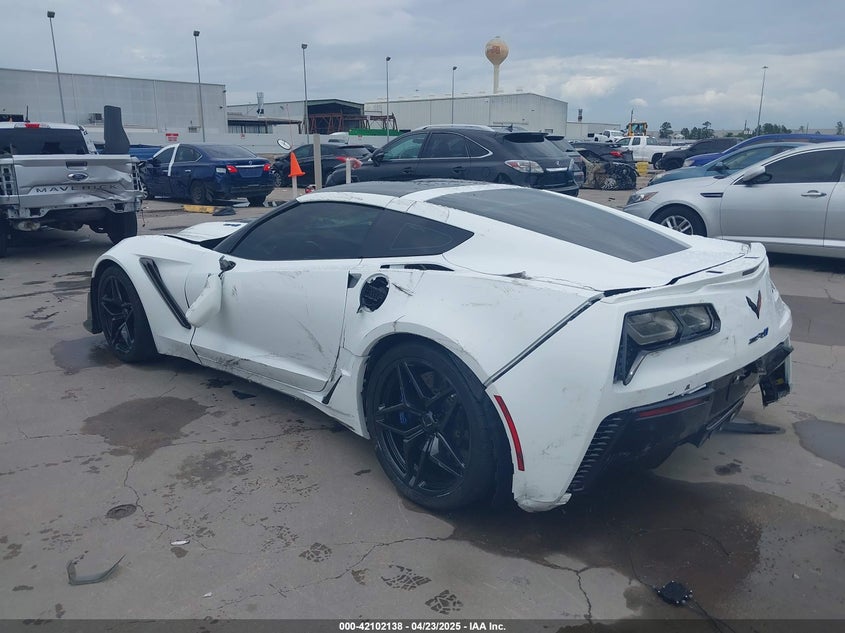 2019 Chevrolet Corvette VIN 1G1Y52D97K5801838 COPART salvage auction — Rollover, Salvage (Texas), sold $66,250 on 2025-05-15 (photo 3)