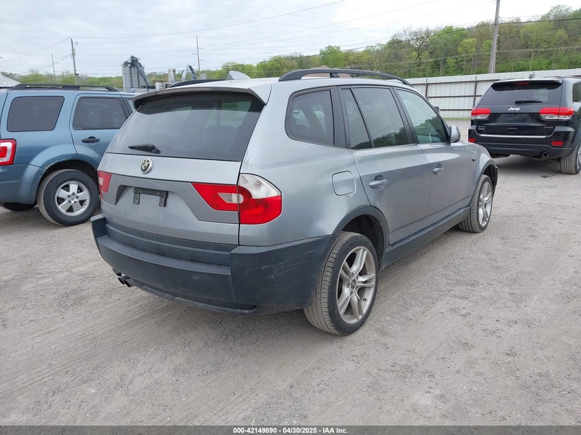 2004 BMW X3 VIN WBXPA73424WB25190 IAAI salvage auction — RIGHT FRONT, Salvage (Idaho), sold $475 on 2026-07-20 (photo 4)