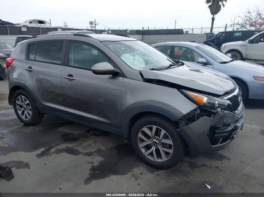 2014 Kia Sportage VIN KNDPB3AC4E7582511 IAAI salvage auction — FRONT END, Salvage Title, sold $1,850 on 2026-07-08 (photo 1)
