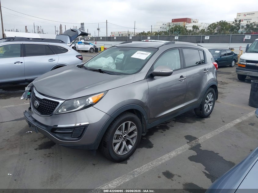 2014 Kia Sportage VIN KNDPB3AC4E7582511 IAAI salvage auction — FRONT END, Salvage Title, sold $1,850 on 2026-07-08 (photo 2)