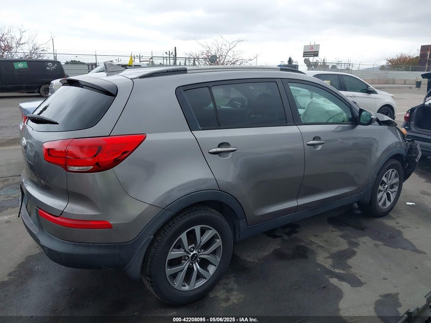 2014 Kia Sportage VIN KNDPB3AC4E7582511 IAAI salvage auction — FRONT END, Salvage Title, sold $1,850 on 2026-07-08 (photo 4)