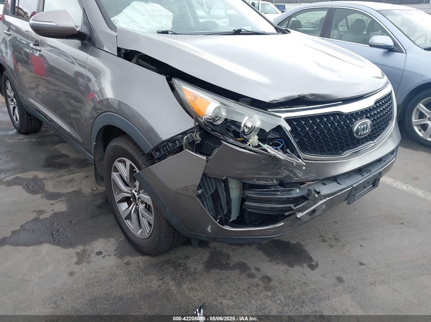 2014 Kia Sportage VIN KNDPB3AC4E7582511 IAAI salvage auction — FRONT END, Salvage Title, sold $1,850 on 2026-07-08 (photo 6)