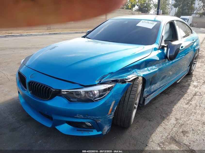 2018 BMW 440i gran coupe VIN WBA4J5C56JBF07381 IAAI salvage auction — SIDE, Salvage Title, sold $6,700 on 2026-08-02 (photo 2)