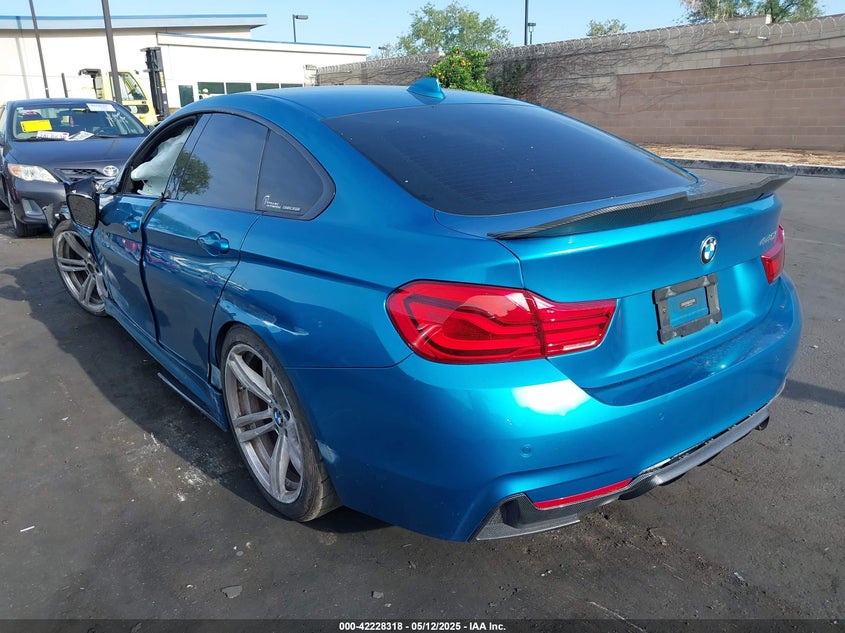 2018 BMW 440i gran coupe VIN WBA4J5C56JBF07381 IAAI salvage auction — SIDE, Salvage Title, sold $6,700 on 2026-08-02 (photo 3)