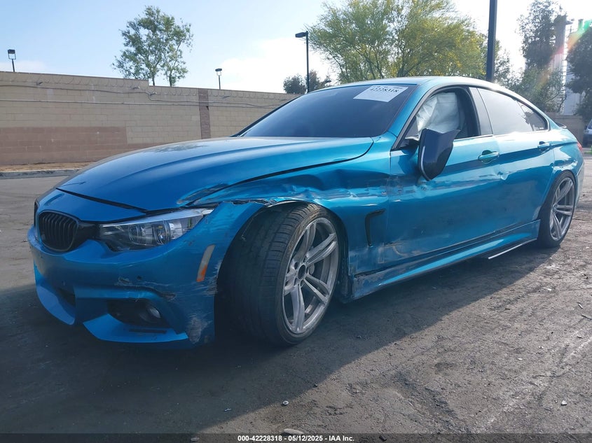 2018 BMW 440i gran coupe VIN WBA4J5C56JBF07381 IAAI salvage auction — SIDE, Salvage Title, sold $6,700 on 2026-08-02 (photo 6)