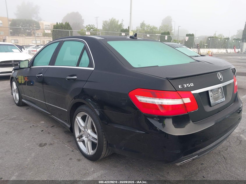 2013 Mercedes-Benz E-Class VIN WDDHF5KB9DA709562 COPART salvage auction — Front End, Salvage (California), sold $2,100 on 2025-06-05 (photo 3)