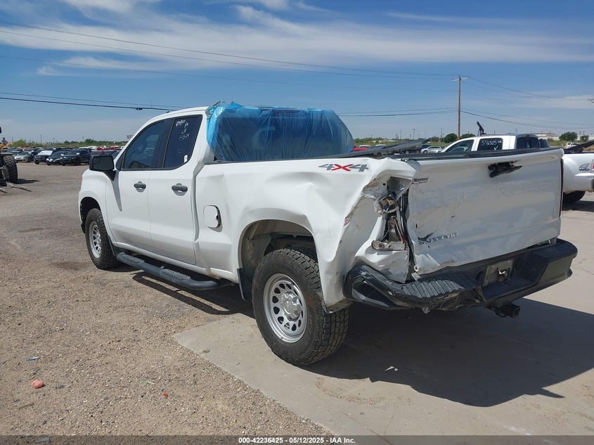 2021 Chevrolet Silverado 1500 VIN 1GCRYAEF7MZ347703 IAAI salvage auction — REAR END, Salvage Title, sold $8,975 on 2026-08-20 (photo 3)