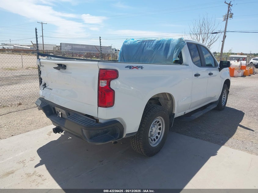 2021 Chevrolet Silverado 1500 VIN 1GCRYAEF7MZ347703 IAAI salvage auction — REAR END, Salvage Title, sold $8,975 on 2026-08-20 (photo 4)