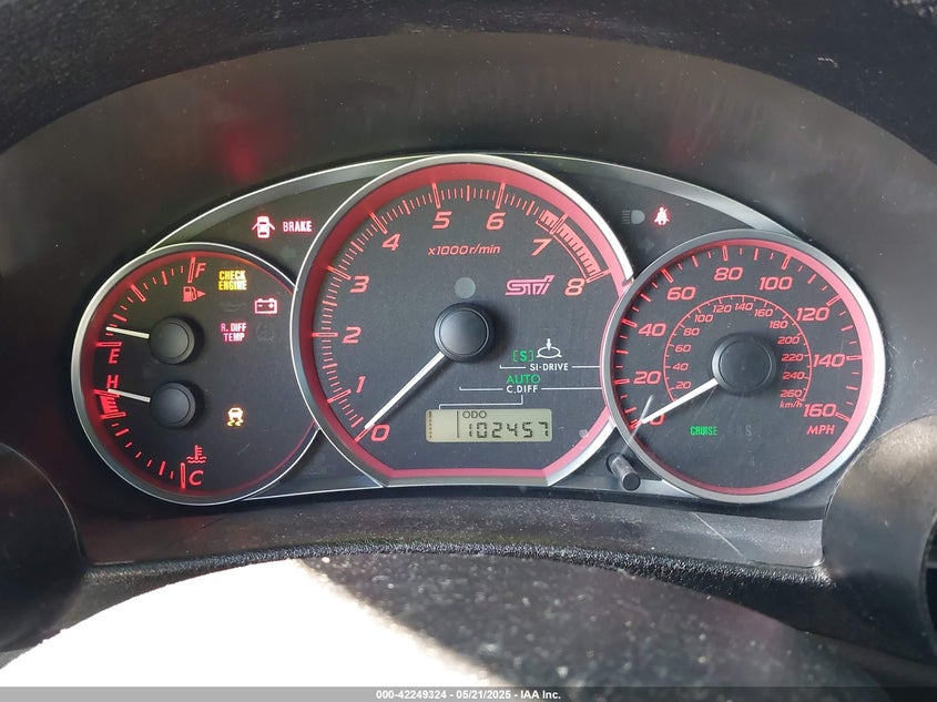 2014 Subaru Impreza wrx VIN JF1GV8J65EL007913 COPART salvage auction — Front End, Salvage (California), sold $3,325 on 2025-06-09 (photo 7)