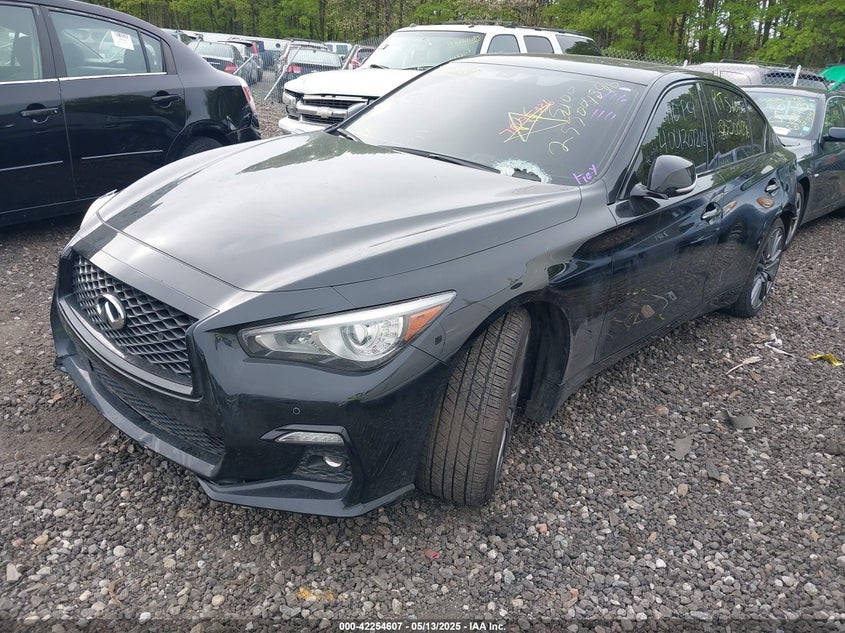 2021 Infiniti Q50 VIN JN1FV7DR6MM880572 IAAI salvage auction — LEFT & RIGHT, Salvage Title, sold $1,050 on 2026-07-21 (photo 2)