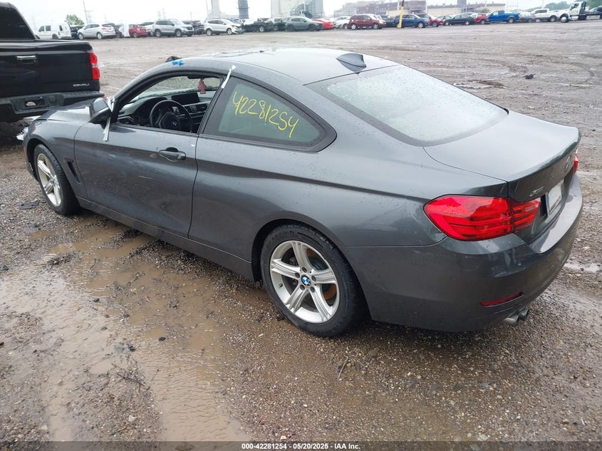 2014 BMW 428i VIN WBA3N5C57EF715667 IAAI salvage auction — FRONT END, Salvage (Indiana), sold $875 on 2026-07-08 (photo 3)