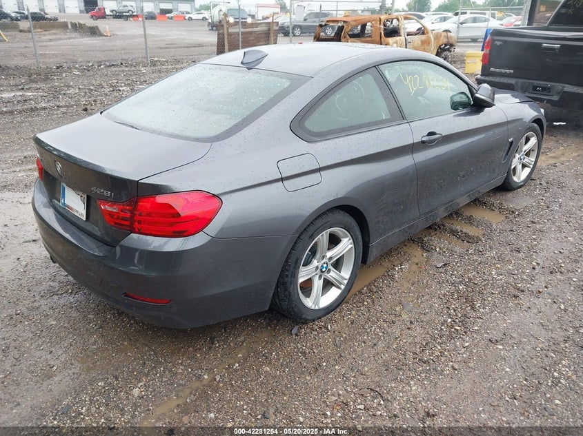 2014 BMW 428i VIN WBA3N5C57EF715667 IAAI salvage auction — FRONT END, Salvage (Indiana), sold $875 on 2026-07-08 (photo 4)
