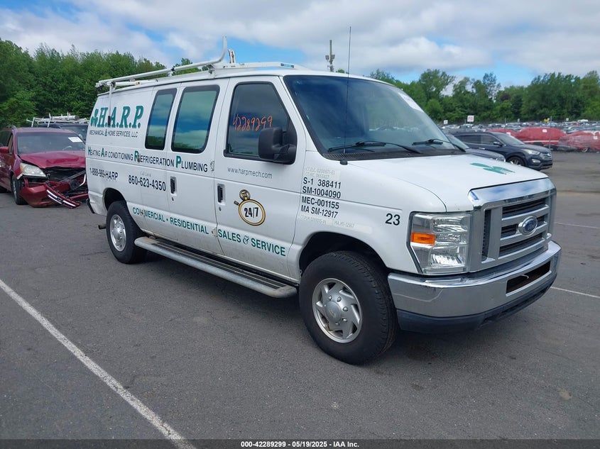 2013 Ford E 250 VIN 1FTNE2EW3DDA31287 IAAI salvage auction — NORMAL WEAR, Salvage Title, sold $1,400 on 2026-07-09 (photo 1)