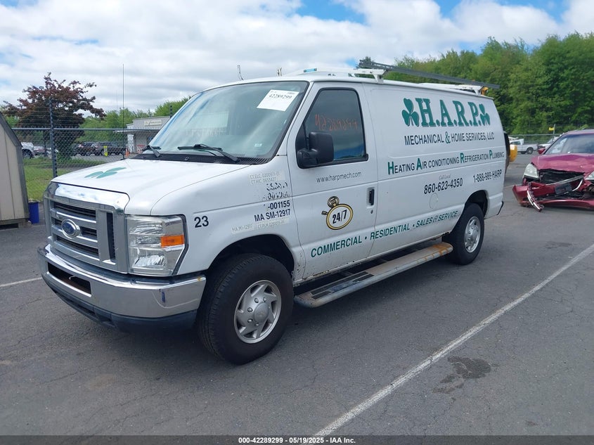 2013 Ford E 250 VIN 1FTNE2EW3DDA31287 IAAI salvage auction — NORMAL WEAR, Salvage Title, sold $1,400 on 2026-07-09 (photo 2)