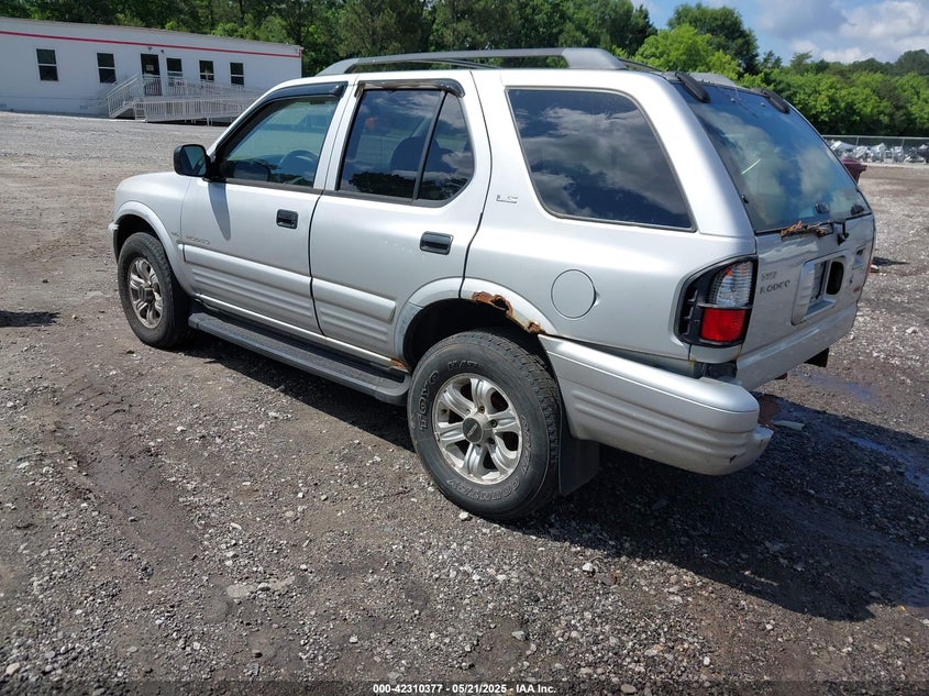 2001 Isuzu Rodeo VIN 4S2DM58W214332354 IAAI salvage auction — REAR END, Bill Of Sale (Georgia), sold $275 on 2026-07-10 (photo 3)