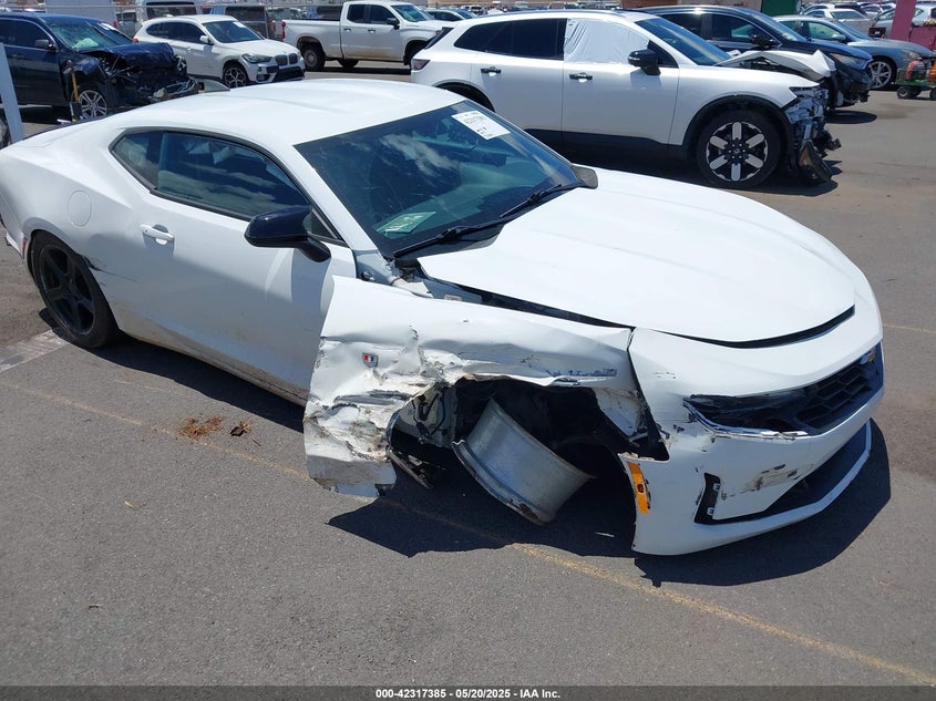 2020 Chevrolet Camaro VIN 1G1FB1RS1L0110065 IAAI salvage auction — FRONT END, Salvage (Hawaii), sold $1,400 on 2026-07-08 (photo 1)