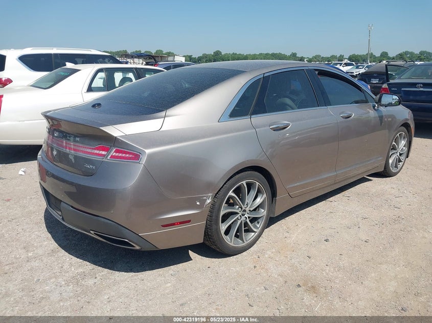 2018 Lincoln Mkz hybrid VIN 3LN6L5KU7JR605287 IAAI salvage auction — HAIL, Salvage Title, sold $3,700 on 2026-07-21 (photo 4)